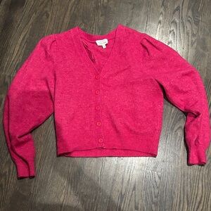 & Other Stories Fuchsia Cardigan Sweater